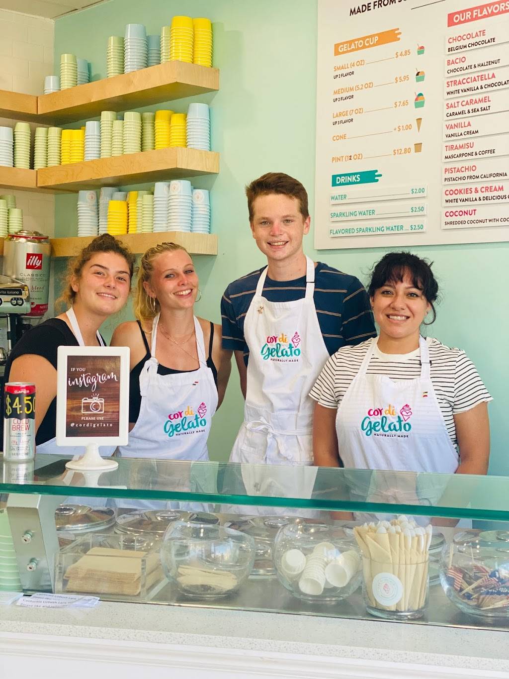 Cor di Gelato | cafe | 736 Ventura Pl, San Diego, CA 92109, USA | 6197867585 OR +1 619-786-7585