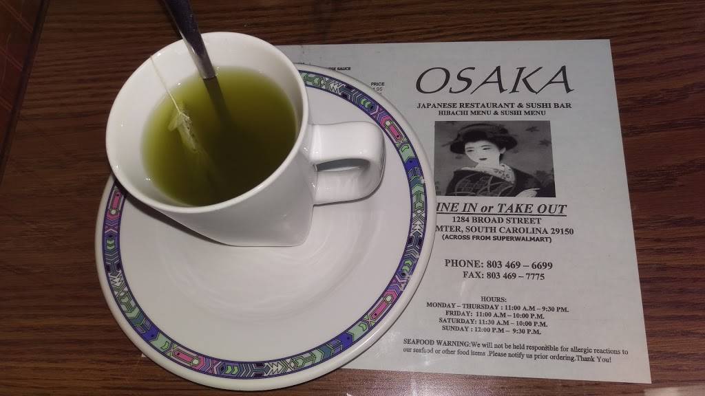Osaka Japanese Restaurant & Sushi | restaurant | 1003 Broad St, Sumter, SC 29150, USA | 8034696699 OR +1 803-469-6699