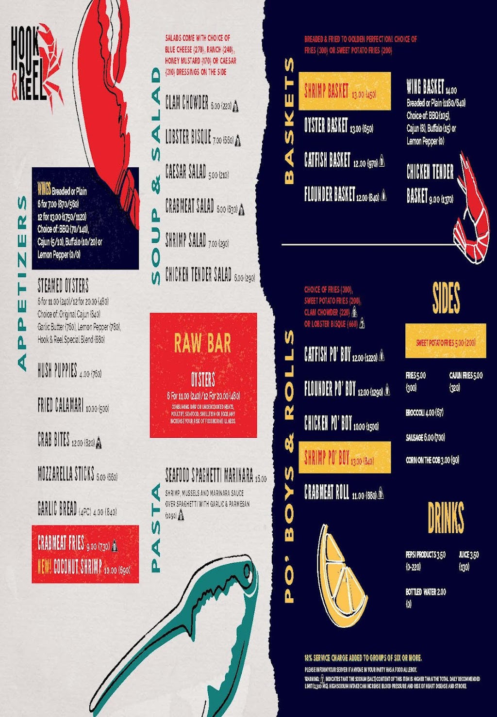 Hook & Reel Cajun Seafood & Bar | restaurant | 7562 W Commercial Blvd, Lauderhill, FL 33319, USA | 9545336679 OR +1 954-533-6679
