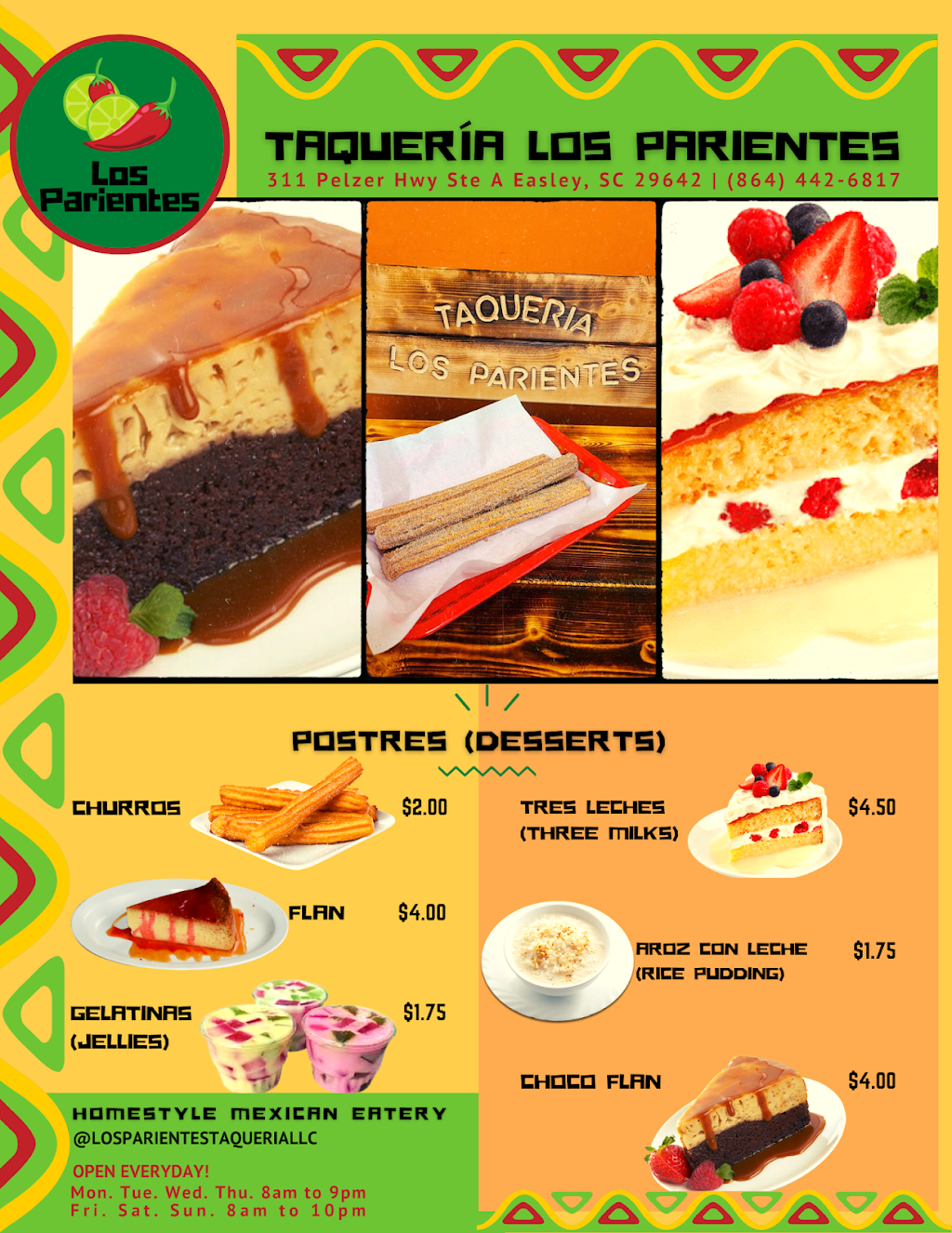 Taquería Los Parientes LLC | restaurant | 311 Pelzer Hwy Ste A, Easley, SC 29642, USA | 8644426817 OR +1 864-442-6817
