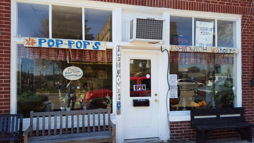 Pop Pops Sandwich Shop | restaurant | 312 Main St, Greenup, KY 41144, USA | 6069238754 OR +1 606-923-8754