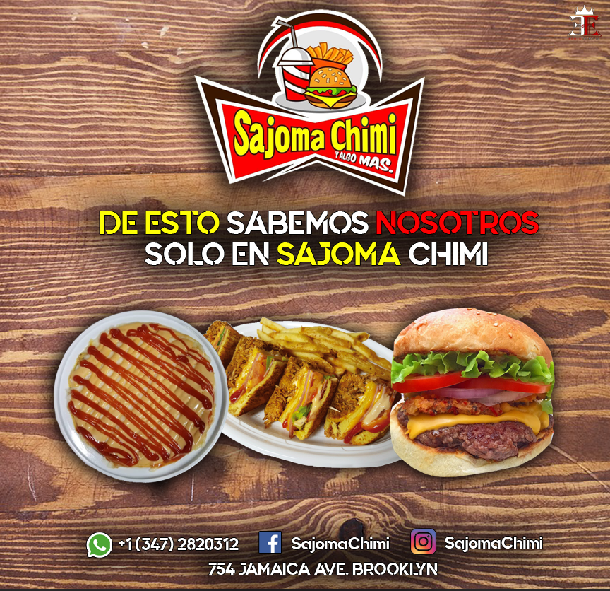 Sajoma Chimi Y Algo Mas | restaurant | 754 Jamaica Ave, Brooklyn, NY 11208, USA | 9176636382 OR +1 917-663-6382