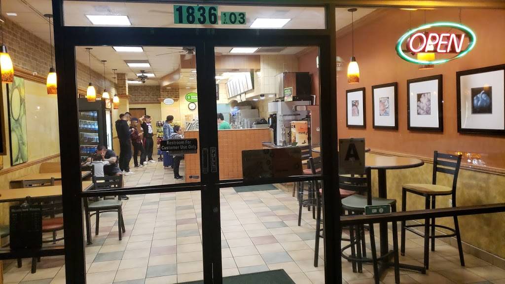Subway | restaurant | 103 C, 3452, 1836 Oceanside Blvd, Oceanside, CA 92054, USA | 7609677827 OR +1 760-967-7827