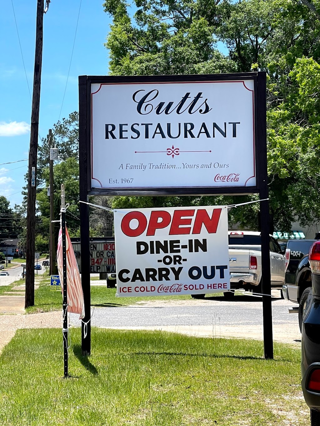 Cutts Restaurant | restaurant | 417 E Lee St, Enterprise, AL 36330, USA | 3343471110 OR +1 334-347-1110