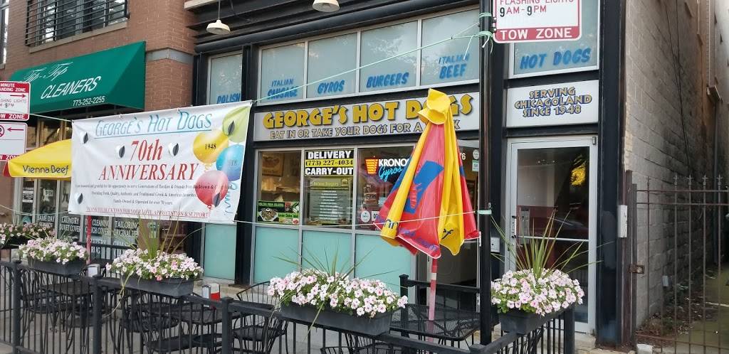 Georges Hot Dogs | meal takeaway | 1876 N Damen Ave, Chicago, IL 60647, USA | 7732274034 OR +1 773-227-4034