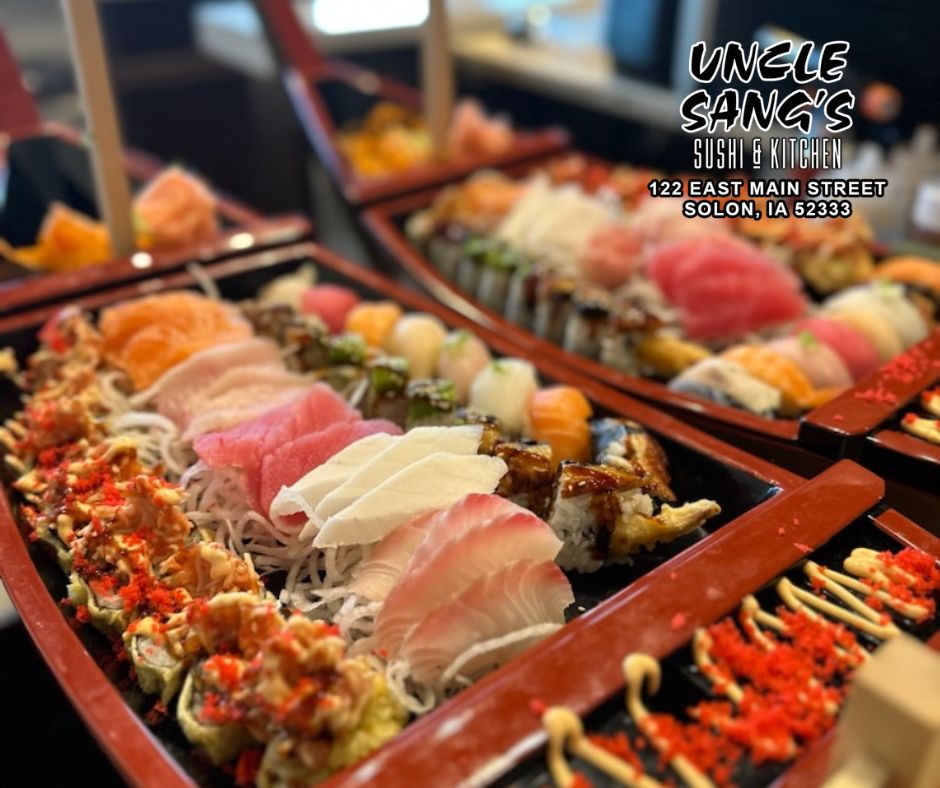 Uncle Sang Sushi & Kitchen | restaurant | 122 E Main St, Solon, IA 52333, USA | 3196242099 OR +1 319-624-2099