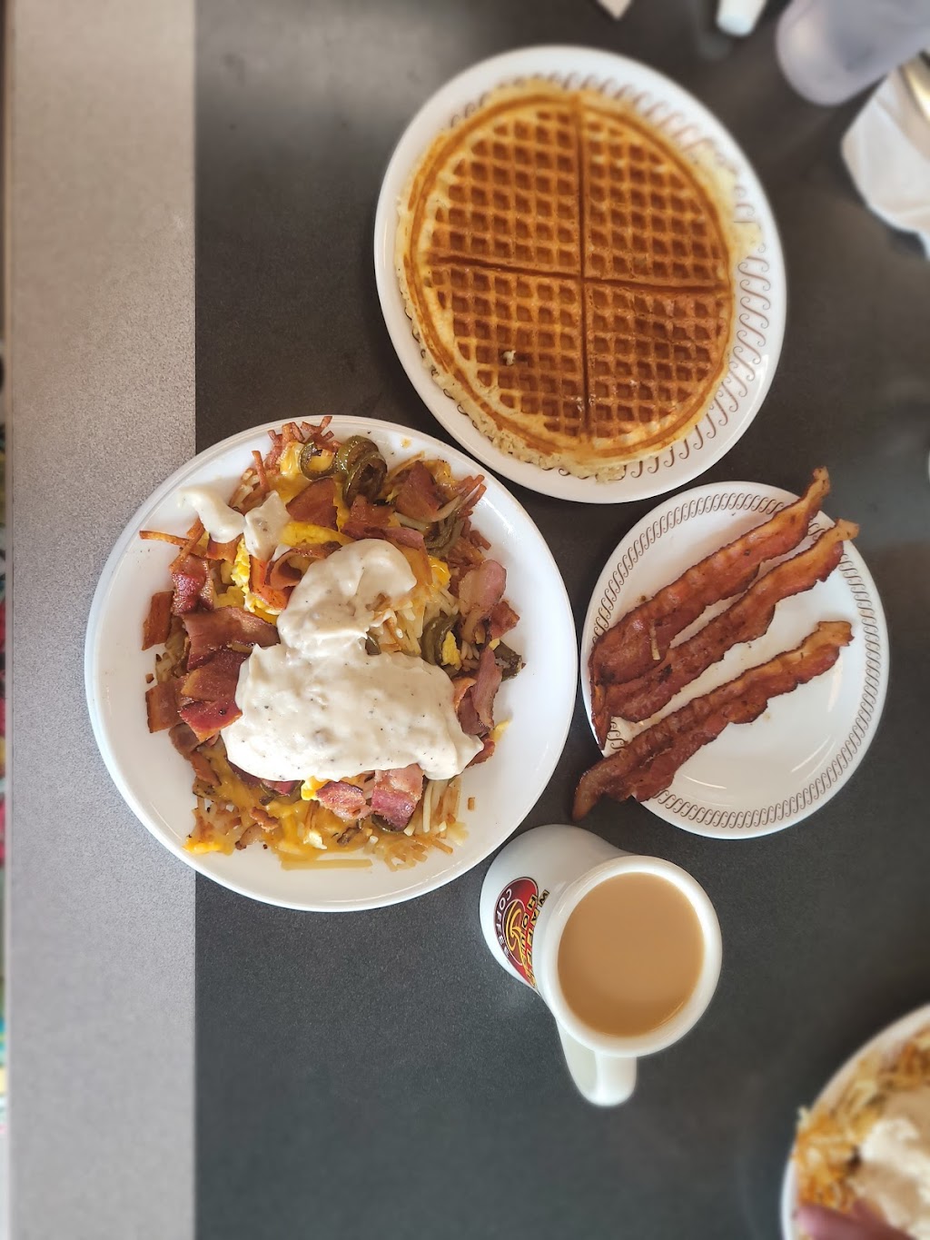 Waffle House | meal takeaway | 1105 Eglin Pkwy, Shalimar, FL 32579, USA | 8506514511 OR +1 850-651-4511