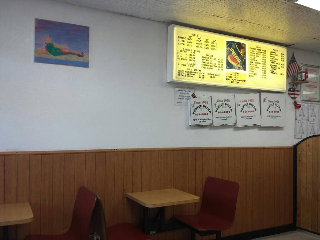 Venice Pizza | restaurant | 4645 W Maryland Ave, Glendale, AZ 85301, USA | 6239340000 OR +1 623-934-0000