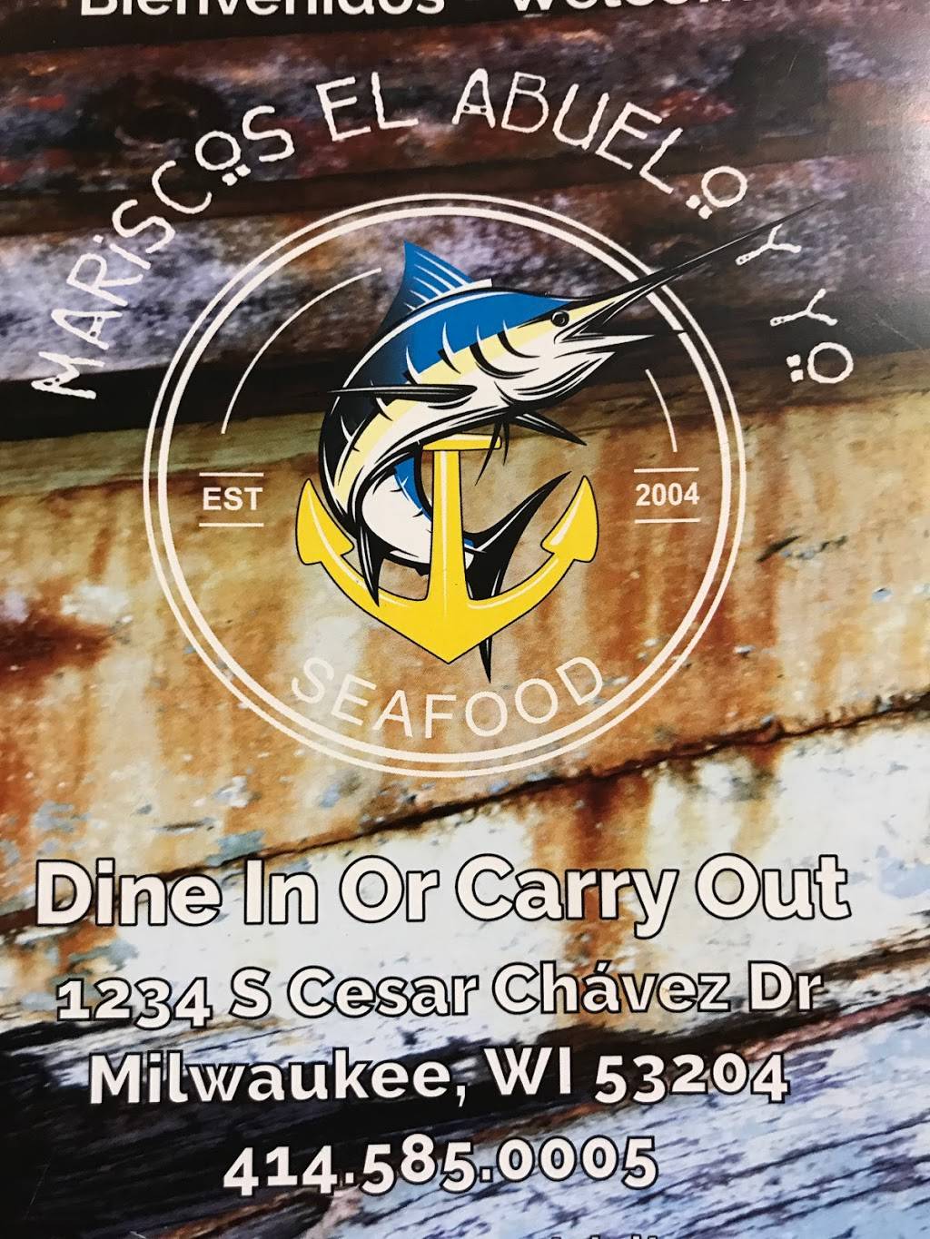 MARISCOS EL ABUELO Y YO | restaurant | 1234 S Cesar E Chavez Dr, Milwaukee, WI 53204, USA | 4145850005 OR +1 414-585-0005