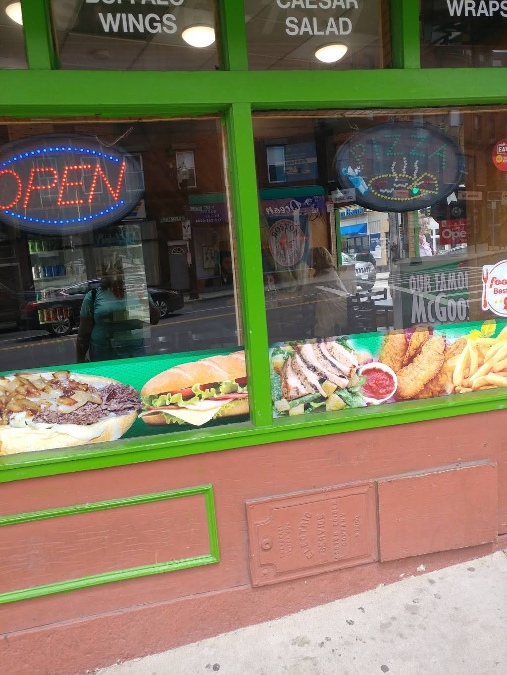 McGoos Pizza | meal takeaway | 479 W Broadway, Boston, MA 02127, USA | 6172697587 OR +1 617-269-7587