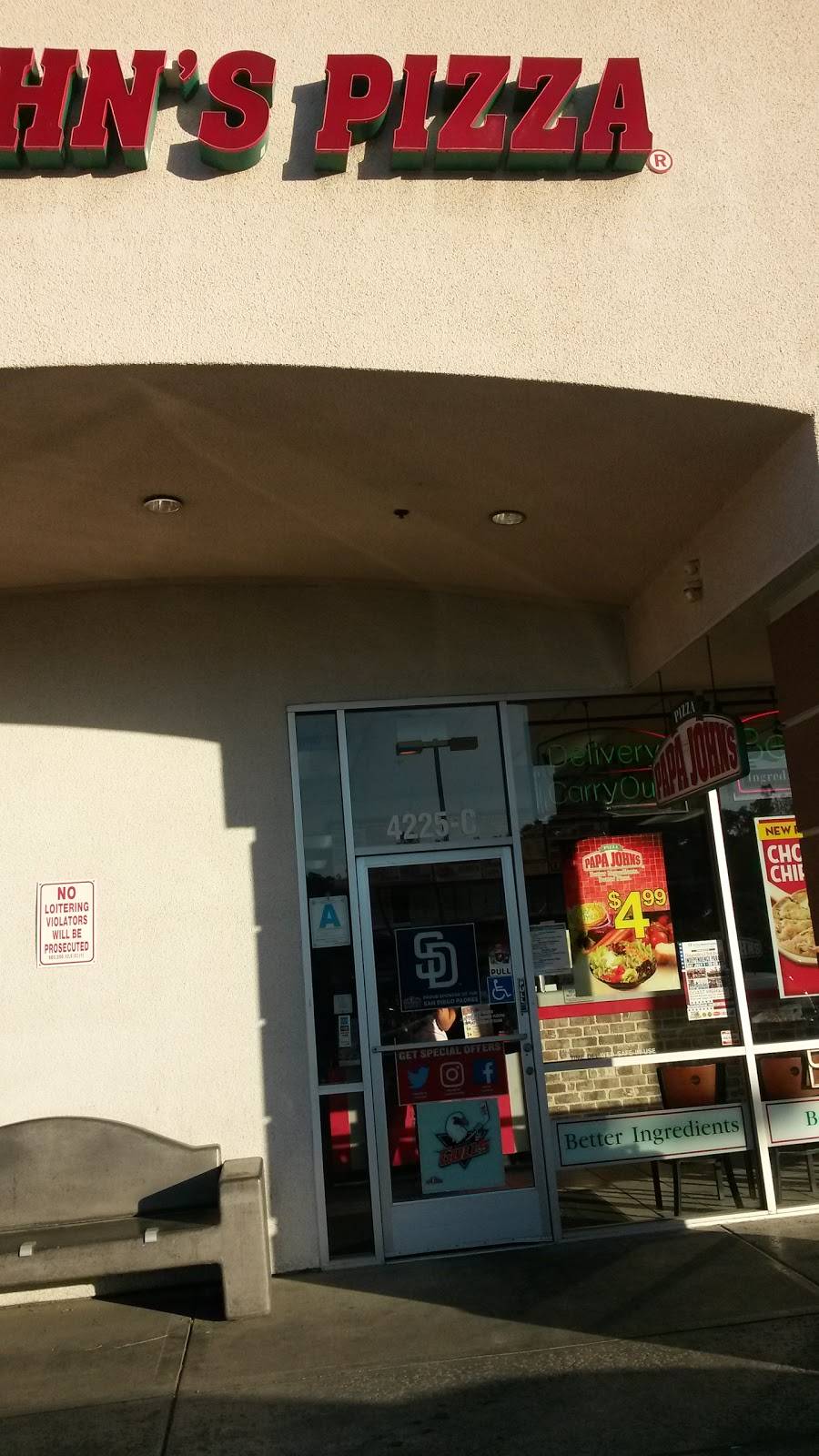 Papa Johns Pizza | restaurant | 4225 Oceanside Blvd, Oceanside, CA 92056, USA | 7608062266 OR +1 760-806-2266