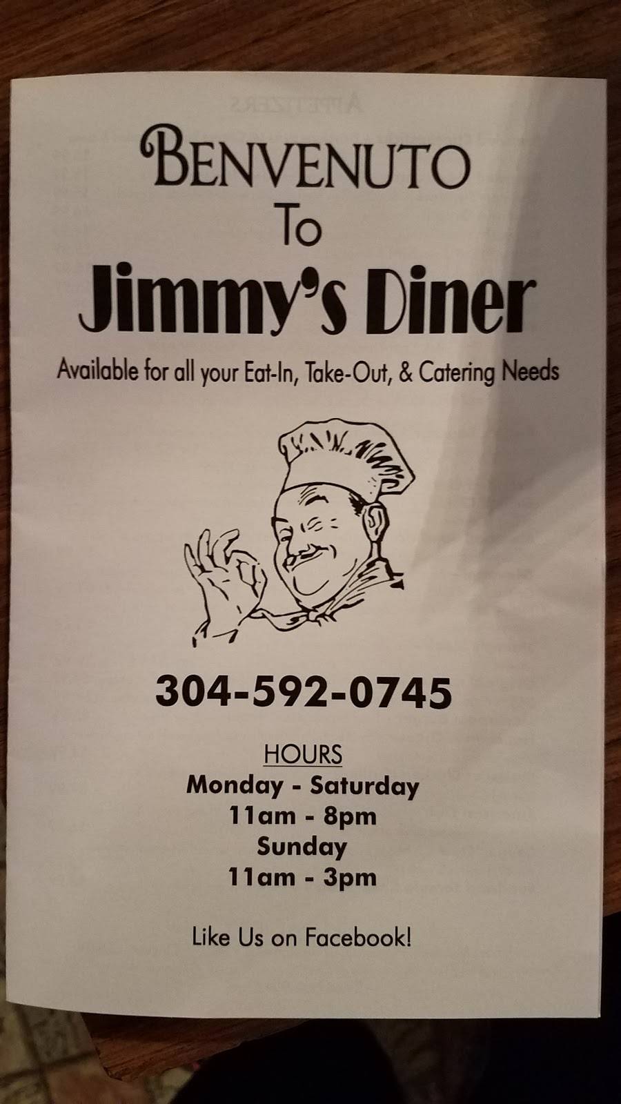 Jimmys Diner Inc | restaurant | 1121 Hood Ave, Shinnston, WV 26431, USA | 3045920745 OR +1 304-592-0745