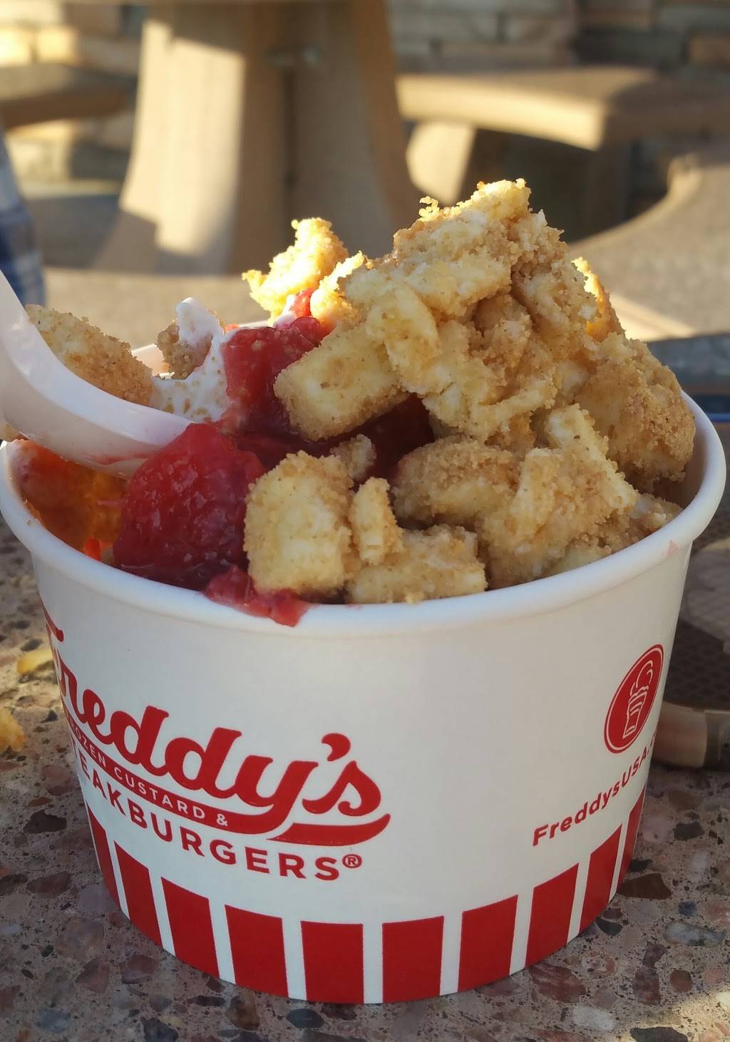 Freddys Frozen Custard & Steakburgers | restaurant | 767 Center Dr, San Marcos, CA 92069, USA | 4422488636 OR +1 442-248-8636