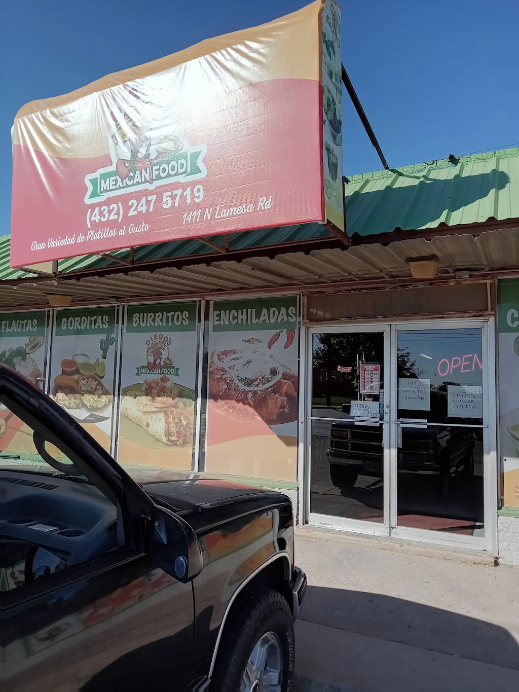 Diegos Mexican Food | restaurant | 1411 N Lamesa Rd, Midland, TX 79701, USA | 4322475719 OR +1 432-247-5719