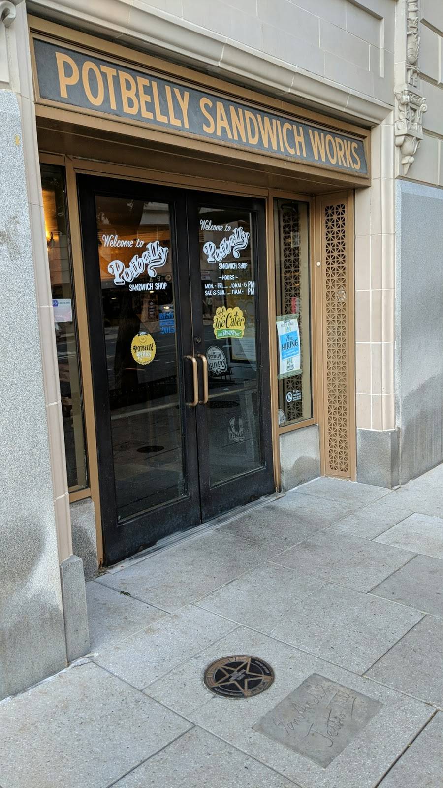 Potbelly Sandwich Shop | restaurant | 1299 Pennsylvania Ave NW, Washington, DC 20004, USA | 2023936655 OR +1 202-393-6655