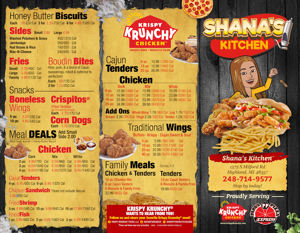 Shanas Kitchen | restaurant | 1575 S Milford Rd, Highland Charter Twp, MI 48357, USA | 2487149577 OR +1 248-714-9577