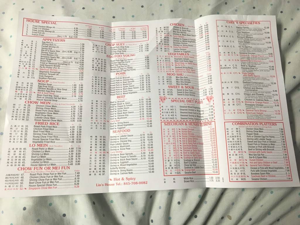 Lins Family Chinese Restaurant | restaurant | 368 New Hempstead Rd, New City, NY 10956, USA | 8457080065 OR +1 845-708-0065