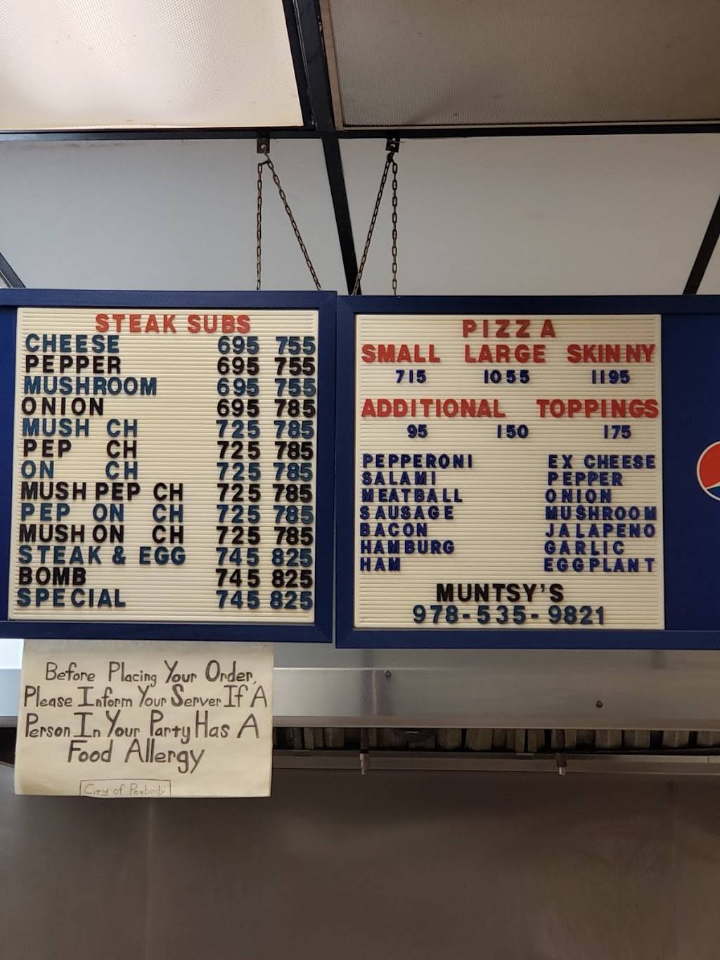 Muntsys | restaurant | 4 Lake St, Peabody, MA 01960, USA | 9785359821 OR +1 978-535-9821