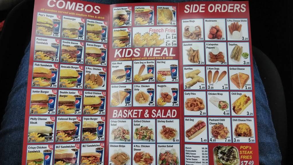 Pops Drive-In | restaurant | 963 Baker St, Bakersfield, CA 93305, USA | 6613238400 OR +1 661-323-8400