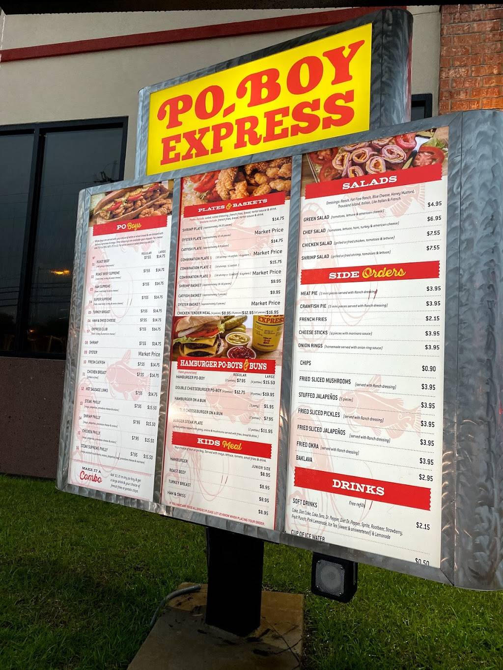Po-Boy Express | meal takeaway | 9977 Florida Blvd, Baton Rouge, LA 70815, USA | 2252752113 OR +1 225-275-2113
