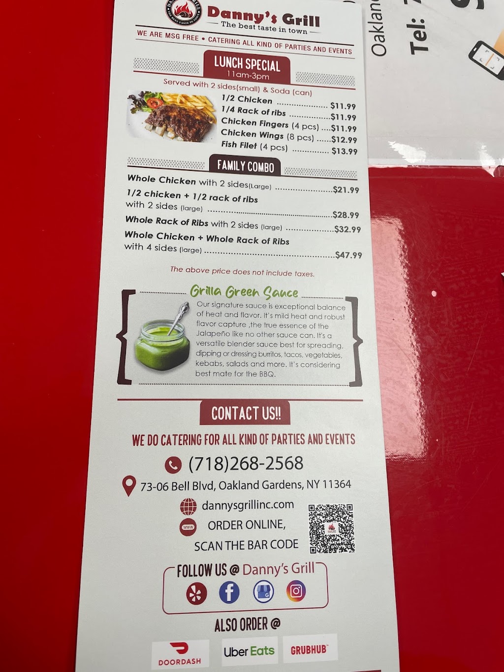 Dannys Grill | restaurant | 7306 Bell Blvd, Queens, NY 11364, USA | 7182682568 OR +1 718-268-2568