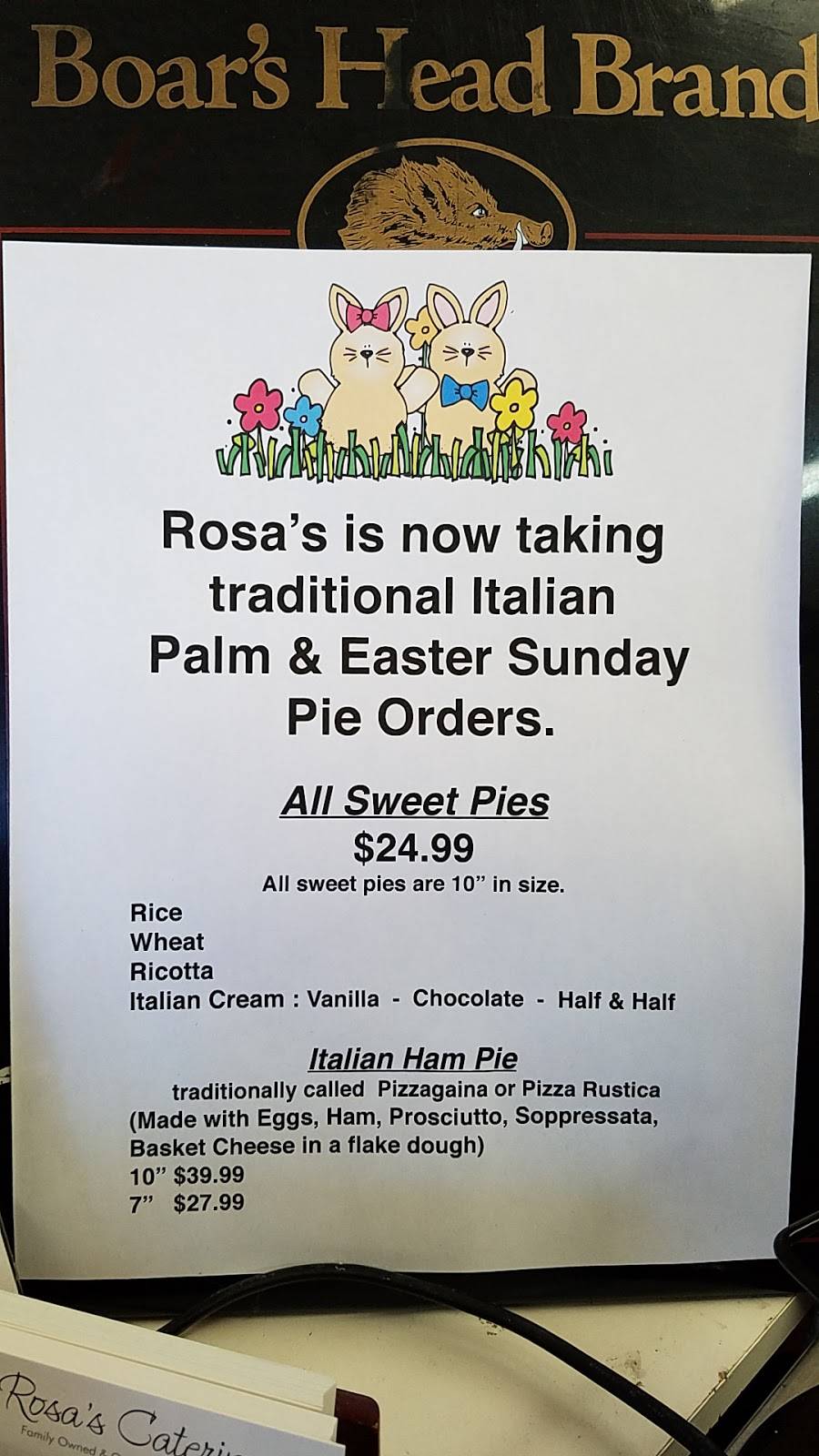 Rosas Deli | restaurant | 57 N Colony St, Wallingford, CT 06492, USA | 2032651487 OR +1 203-265-1487