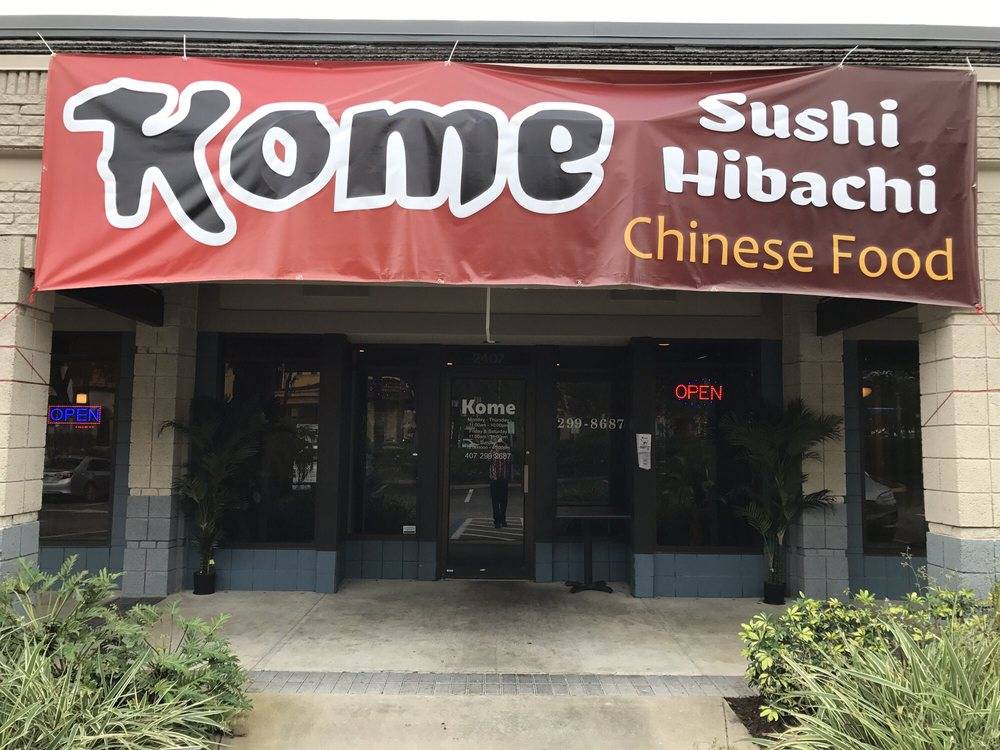 Kome | restaurant | 2407 S Hiawassee Rd, Orlando, FL 32835, USA | 4072998687 OR +1 407-299-8687