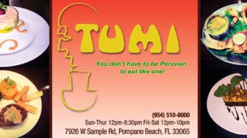 Tumi Restaurant | restaurant | 7926 W Sample Rd, Pompano Beach, FL 33065, USA | 9545108000 OR +1 954-510-8000