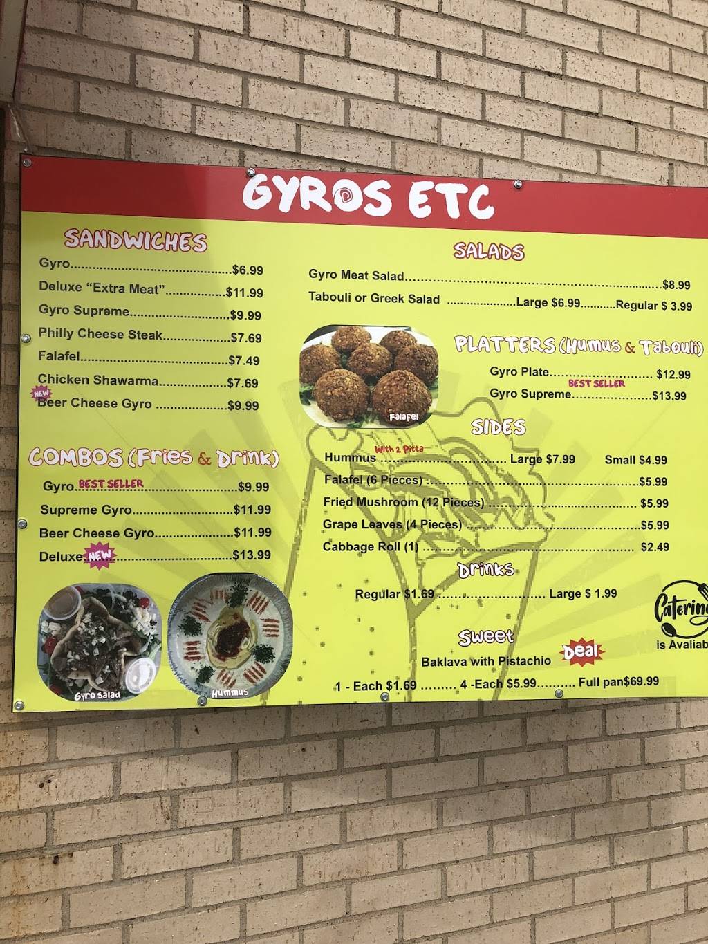 Gyros Etc | restaurant | 7006 Northwest Expy, Oklahoma City, OK 73132, USA | 4057201667 OR +1 405-720-1667