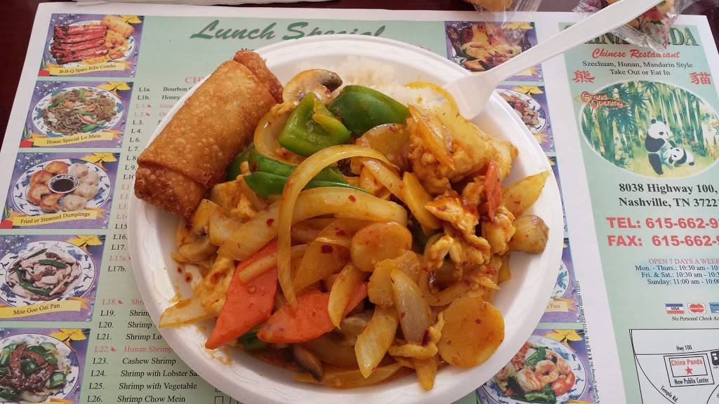 China Panda | meal takeaway | 8038 TN-100, Nashville, TN 37221, USA | 6156629893 OR +1 615-662-9893