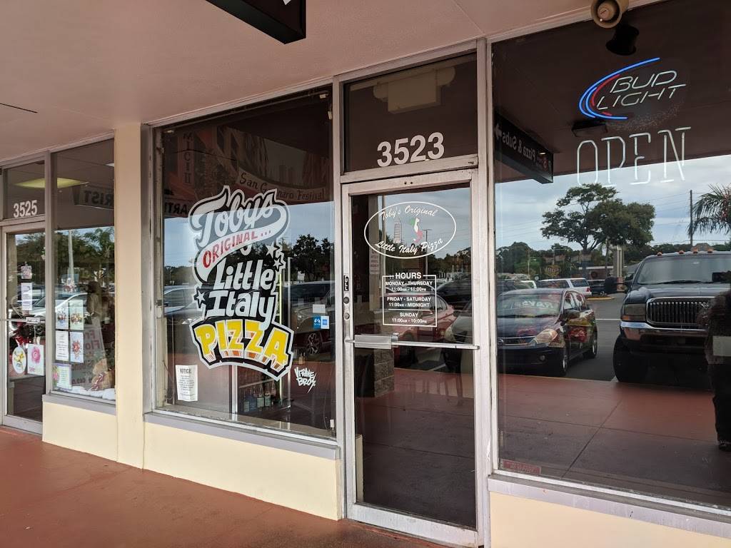 Tobys Original Little Italy Pizza | restaurant | 3523 49th St N, St. Petersburg, FL 33710, USA | 7275222717 OR +1 727-522-2717