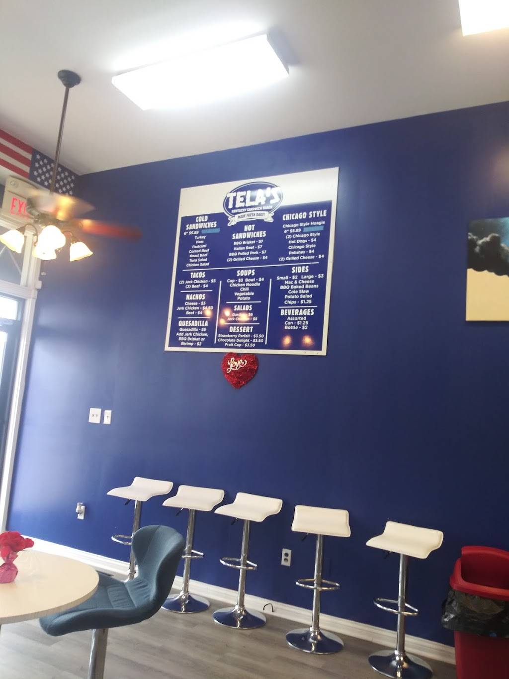 TELAS KENTUCKY SANDWICH SHACK | restaurant | 102 N 2nd St, Richmond, KY 40475, USA | 8596615022 OR +1 859-661-5022