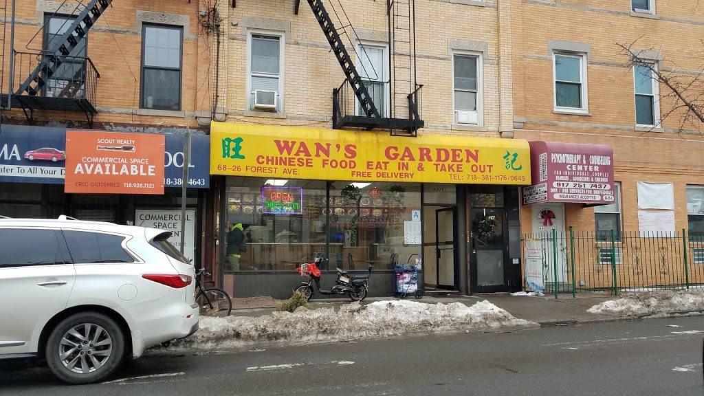Wans Garden | restaurant | 6826 Forest Ave, Ridgewood, NY 11385, USA | 7183811176 OR +1 718-381-1176