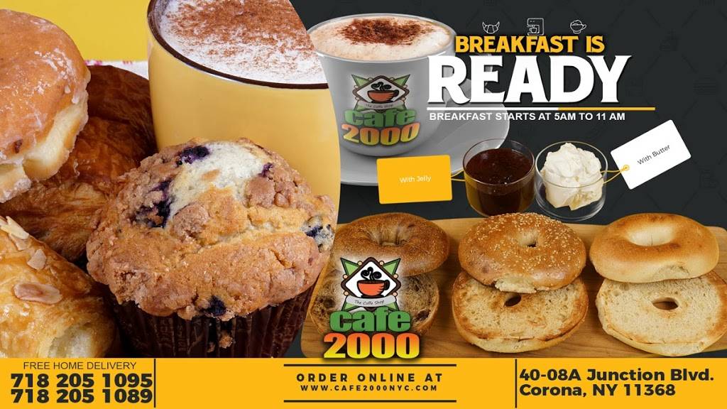 Cafe 2000 | cafe | 40-08 Junction Blvd, Queens, NY 11368, USA | 7182051089 OR +1 718-205-1089