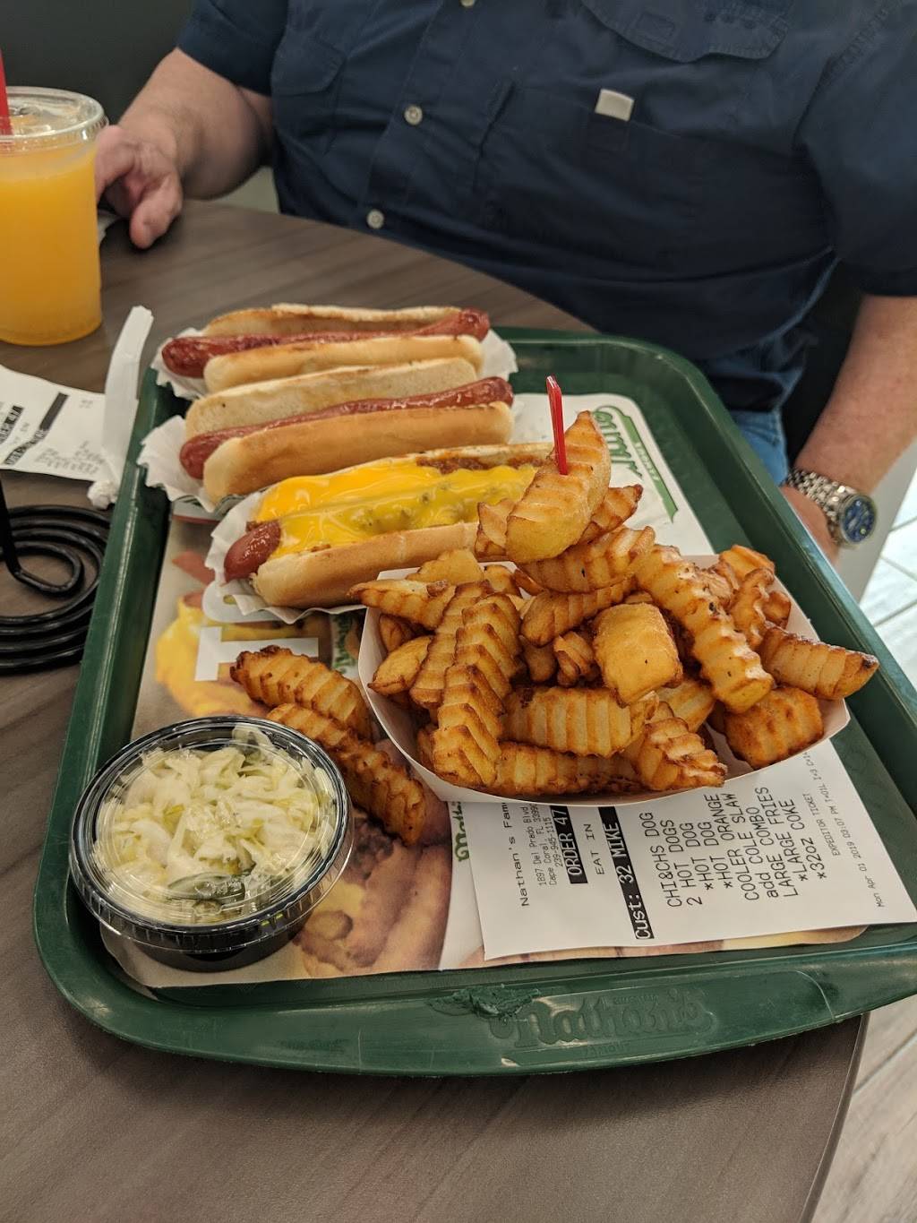 Nathans Famous Cape Coral | restaurant | 1897 Del Prado Blvd S, Cape Coral, FL 33990, USA | 2399451115 OR +1 239-945-1115