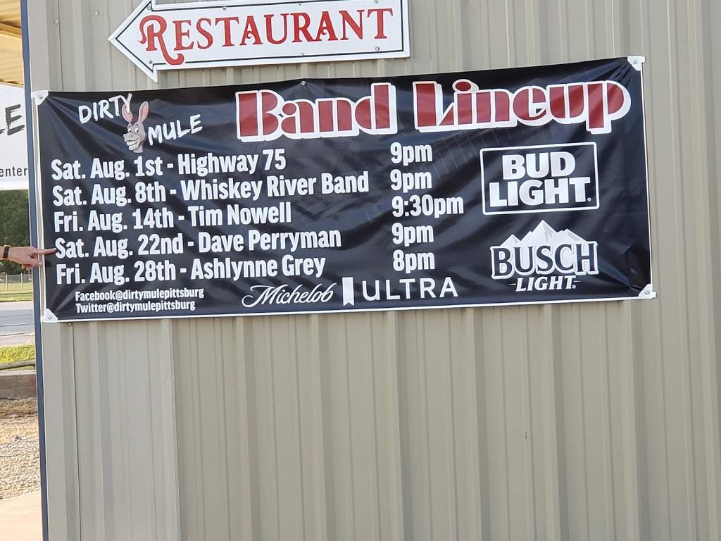 Dirty Mule | restaurant | 134 S, US-69, Pittsburg, KS 66762, USA | 6206702255 OR +1 620-670-2255