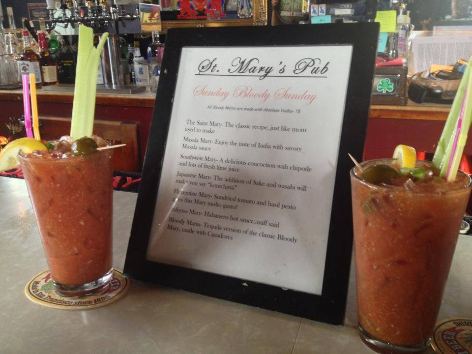 St. Marys Pub | restaurant | 3845 Mission St, San Francisco, CA 94110, USA | 4155291325 OR +1 415-529-1325
