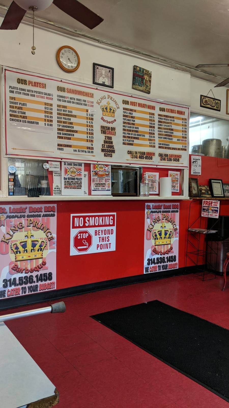 King PRINCE BAR B QUE | restaurant | 2700 Union Blvd, St. Louis, MO 63113, USA | 3144058550 OR +1 314-405-8550