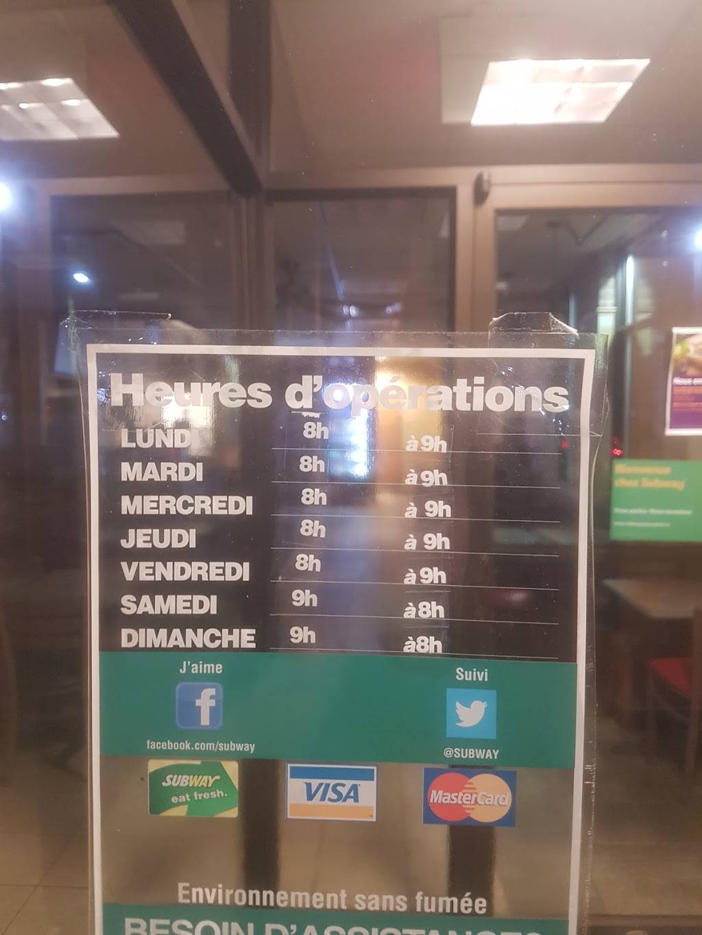 Restaurant SUBWAY | restaurant | 4 Boulevard des Entreprises, Boisbriand, QC J7G 2Y2, Canada | 4504195586 OR +1 450-419-5586