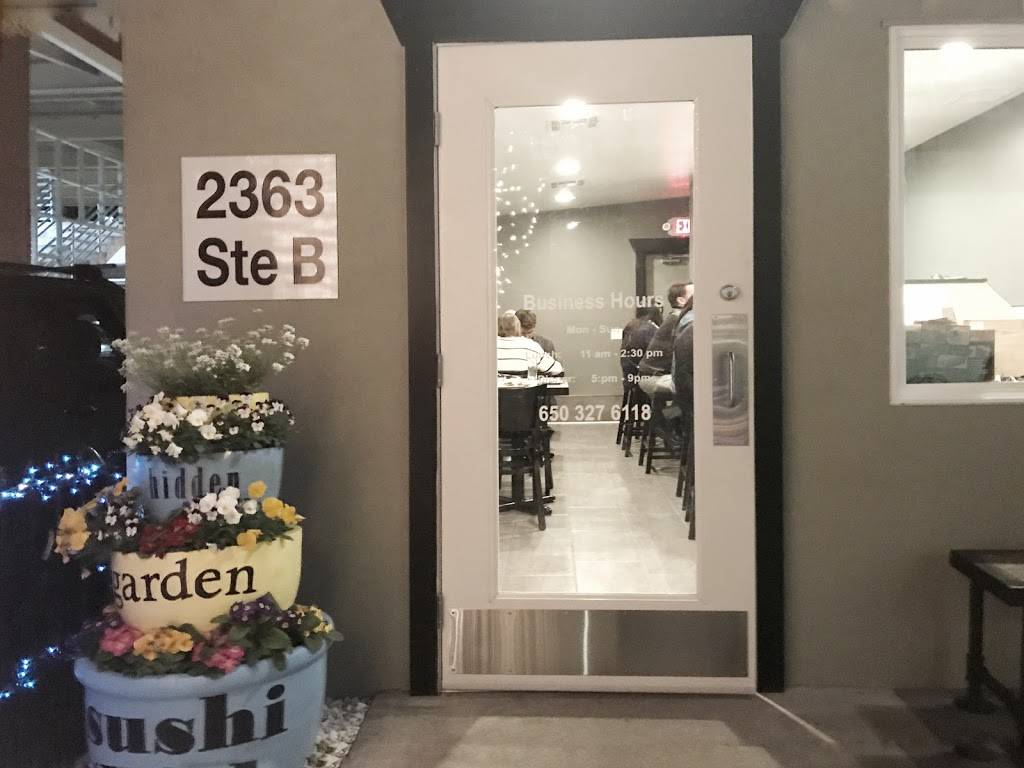Hidden Garden Sushi | restaurant | 2363 Birch St suite b, Palo Alto, CA 94306, USA | 6503276118 OR +1 650-327-6118