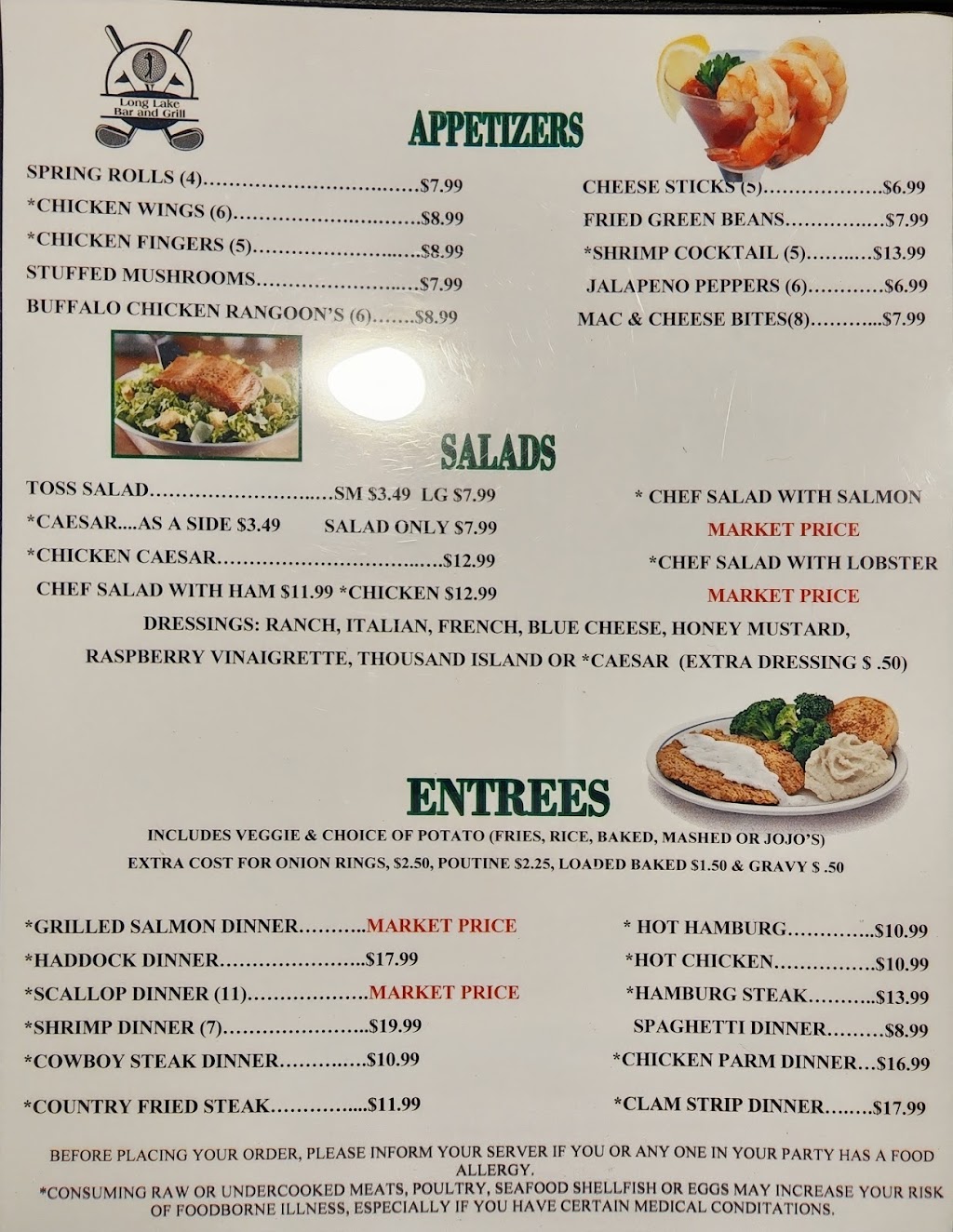 Long Lake Bar & Grill | restaurant | 744 Lake Shore Rd, St David, ME 04773, USA | 2078956957 OR +1 207-895-6957