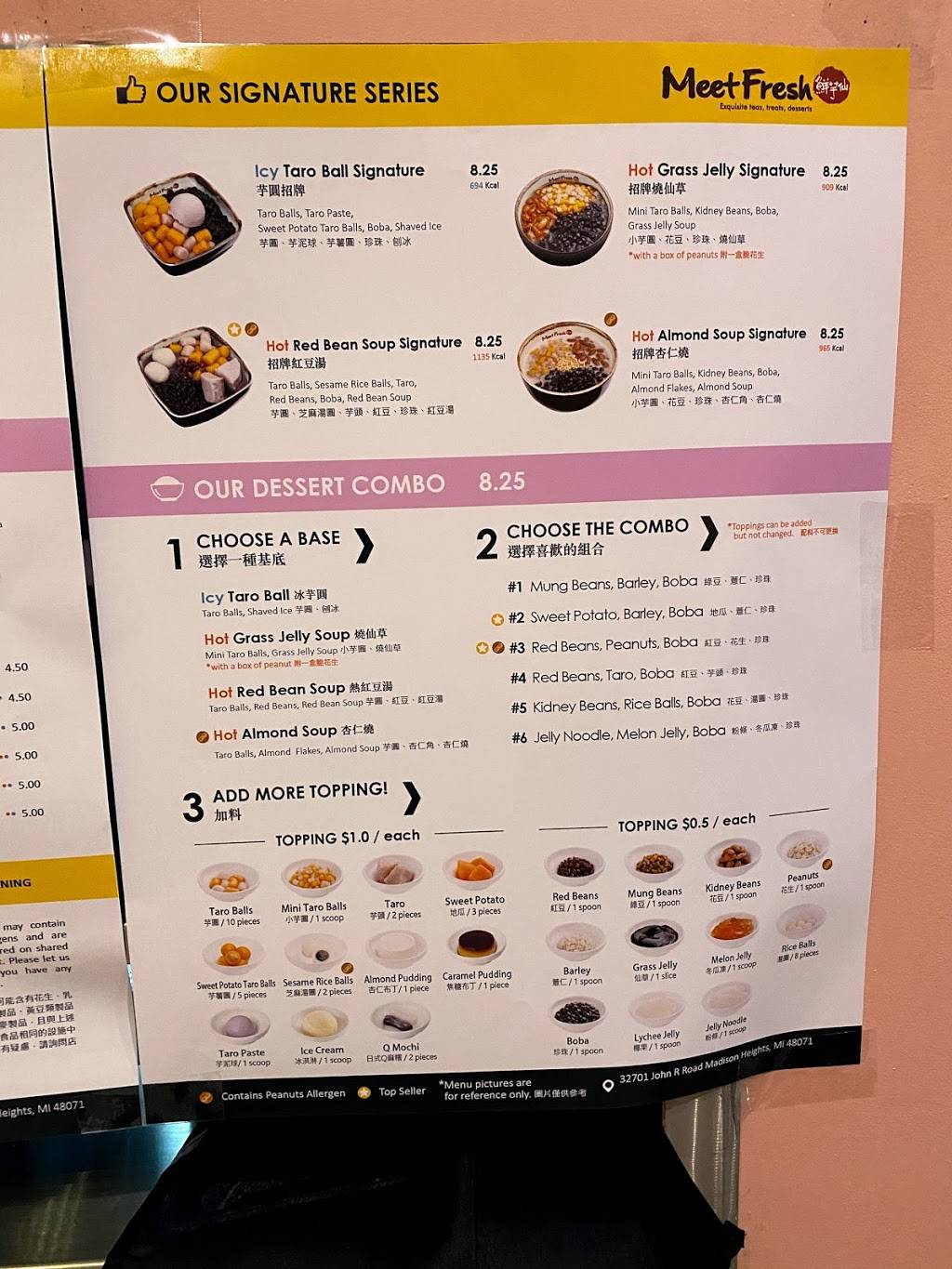 Meet fresh 鲜芋仙 | restaurant | 32701 W Mandoline Ave, Madison Heights, MI 48071, USA | 2486297032 OR +1 248-629-7032