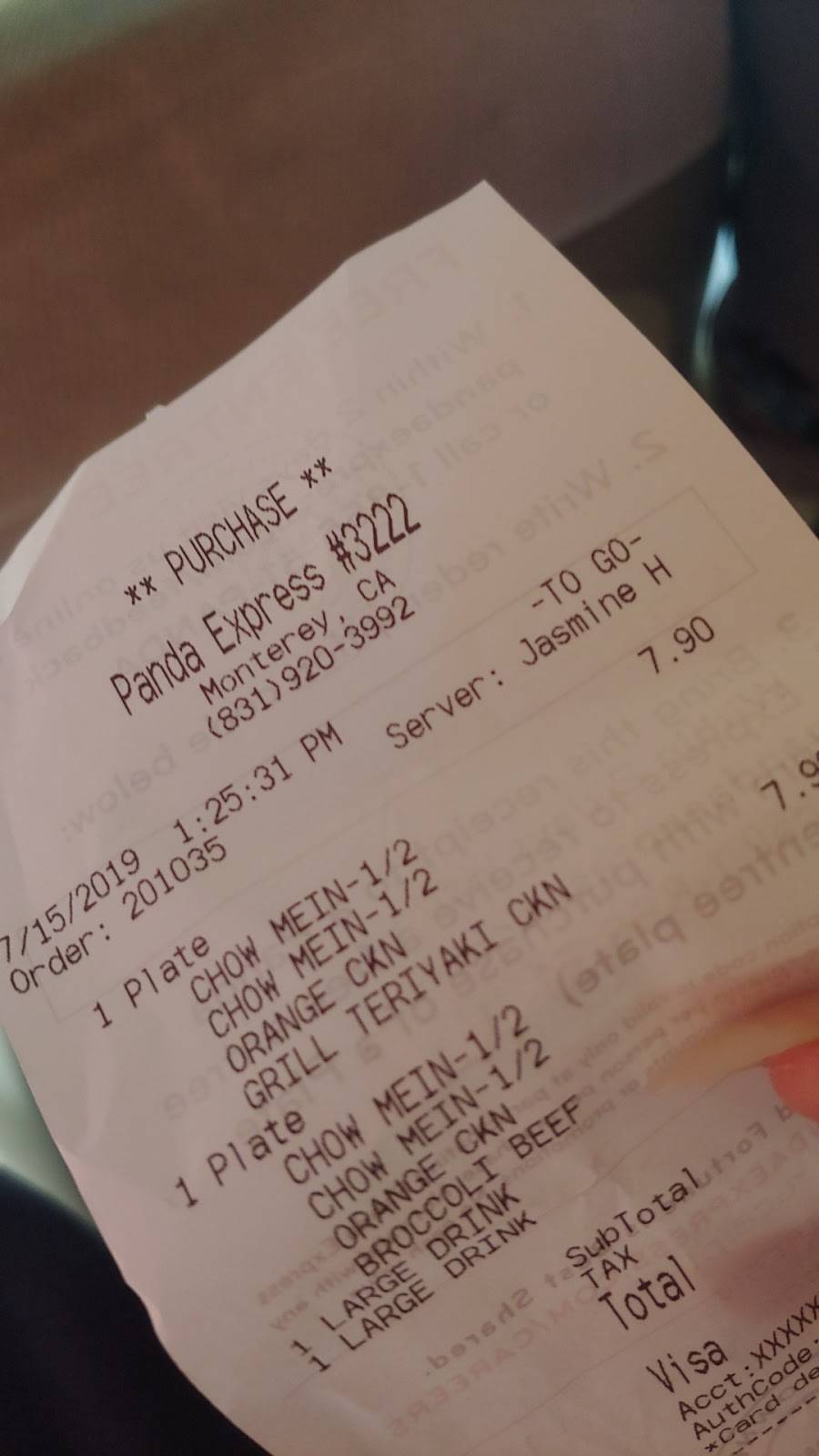 Panda Express | restaurant | 570 Munras Ave, Monterey, CA 93940, USA | 8319203992 OR +1 831-920-3992