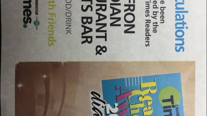 Saffron Indian Cuisine | restaurant | 605 Hespeler Rd, Cambridge, ON N1R 6J3, Canada | 5192678188 OR +1 519-267-8188