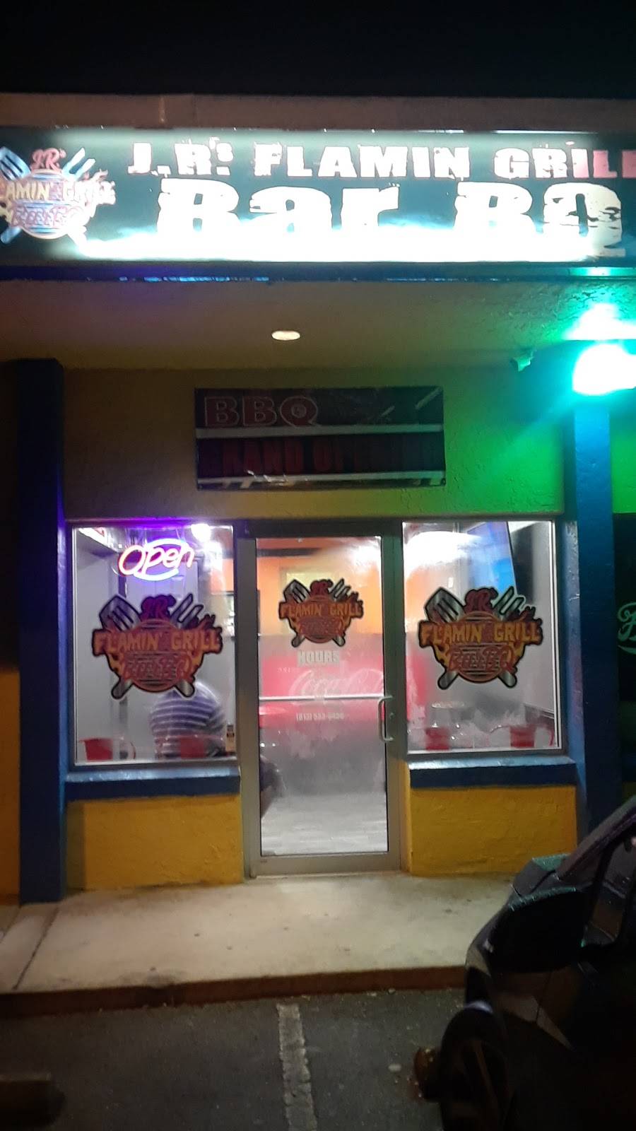 J.Rs Flamin Grill BAR B Q | restaurant | 1613 E M.L.K. Jr Blvd, Tampa, FL 33610, USA | 8135336450 OR +1 813-533-6450