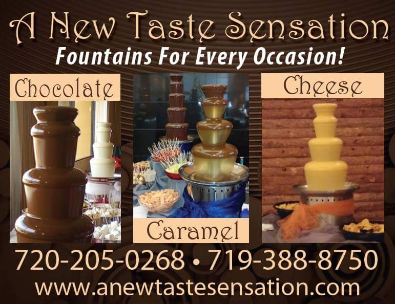 A New Taste Sensation Chocolate Fountains | restaurant | 1710 Briargate Blvd, Colorado Springs, CO 80920, USA | 7193888750 OR +1 719-388-8750