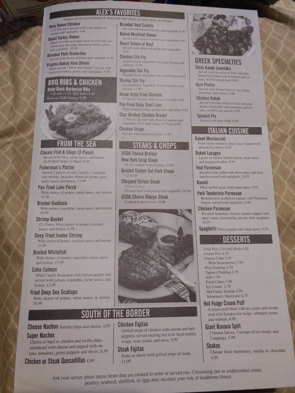 Alexs Family Dining | restaurant | 36566 S Gratiot Ave, Clinton Twp, MI 48035, USA | 5864771160 OR +1 586-477-1160