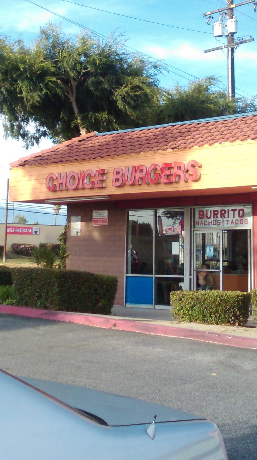 Choice Burger | restaurant | 939 W Mission Blvd, Ontario, CA 91762, USA | 9093916647 OR +1 909-391-6647
