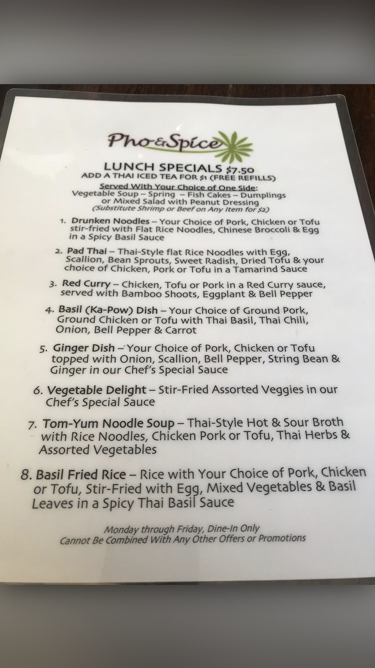 Pho Thai | restaurant | 76 Orange St, New Haven, CT 06510, USA | 2038239746 OR +1 203-823-9746