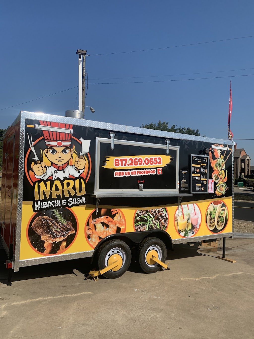INARU Hibachi and Sushi Food Truck | restaurant | 3997 N Belt Line Rd Corner, Country Club Dr W, Irving, TX 75038, USA | 8172690652 OR +1 817-269-0652